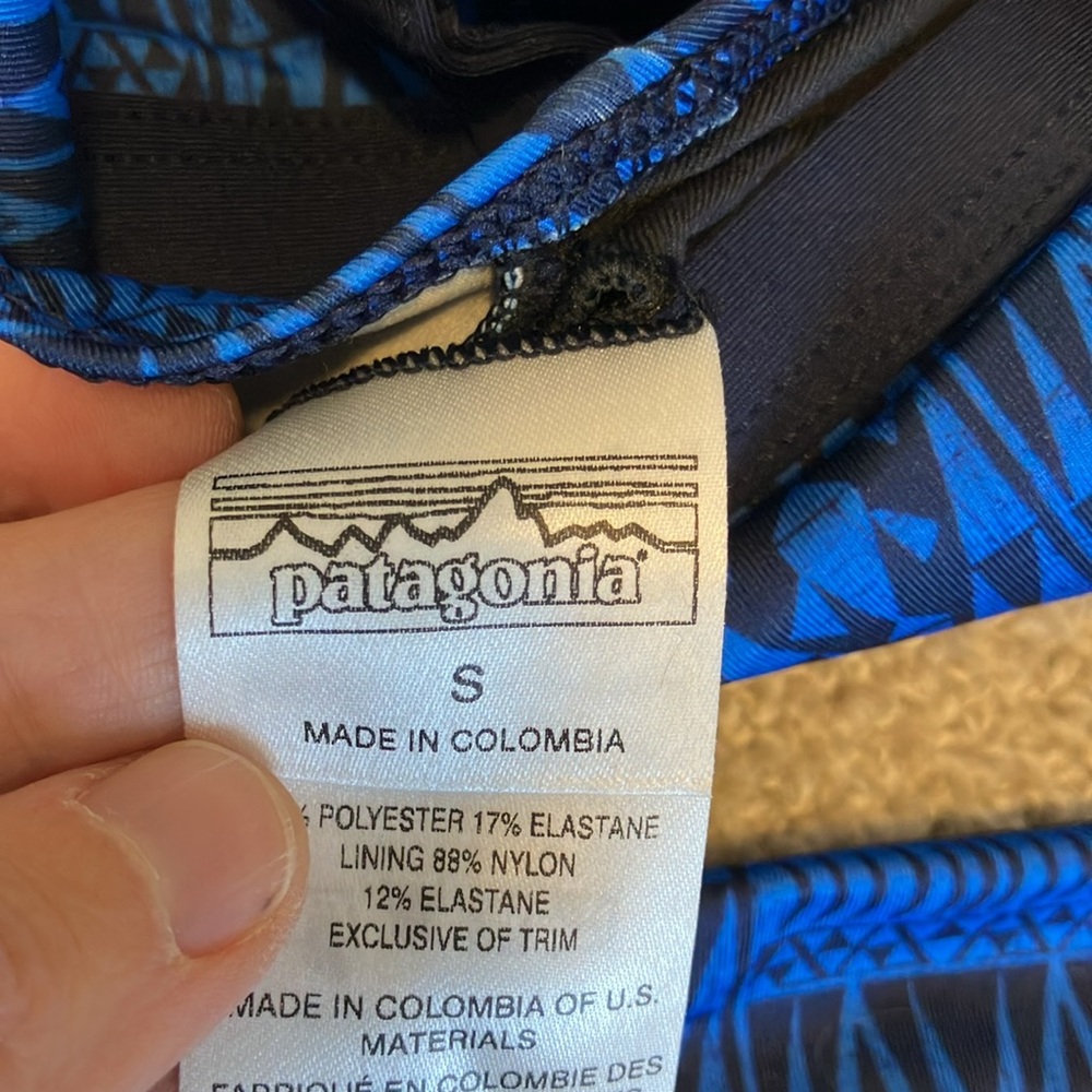 Patagonia Tribal Print Swim Top S - Picture 3 of 3